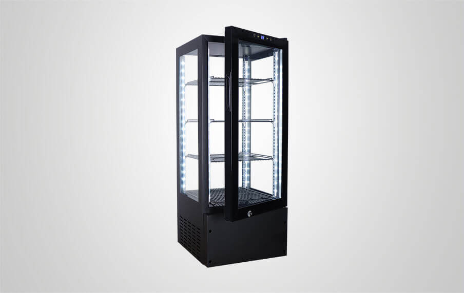 Procool Cooling Showcase All Glass Refrigerator G-90_Left Open Door