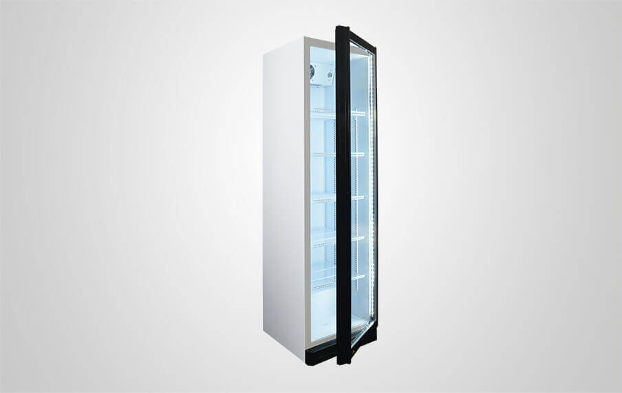 PROCOOL Glass Front Refrigerator CS-410B_Left Open Door