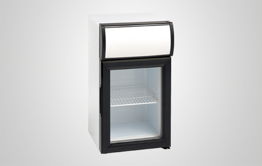 Commercial Mini Glass Door Counter Table Top Fridge And Freezer