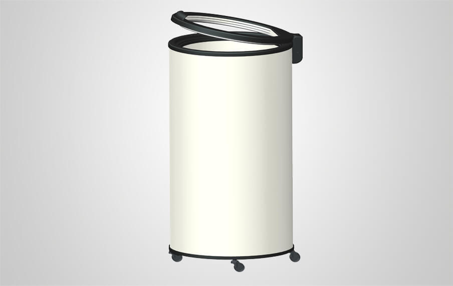 Procool Round Barrel Beverage Cooler CC-40A Open Door