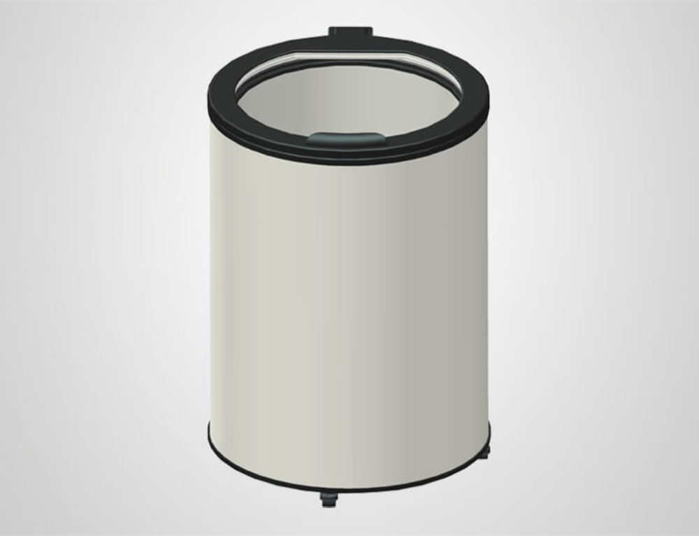 Round Barrel Beverage Cooler on Portable Wheels Procool Refrigeration