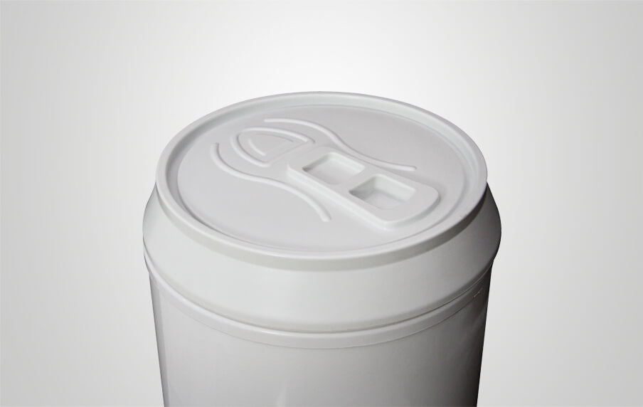 Round Beverage Cooler with Solid Foaming Lid