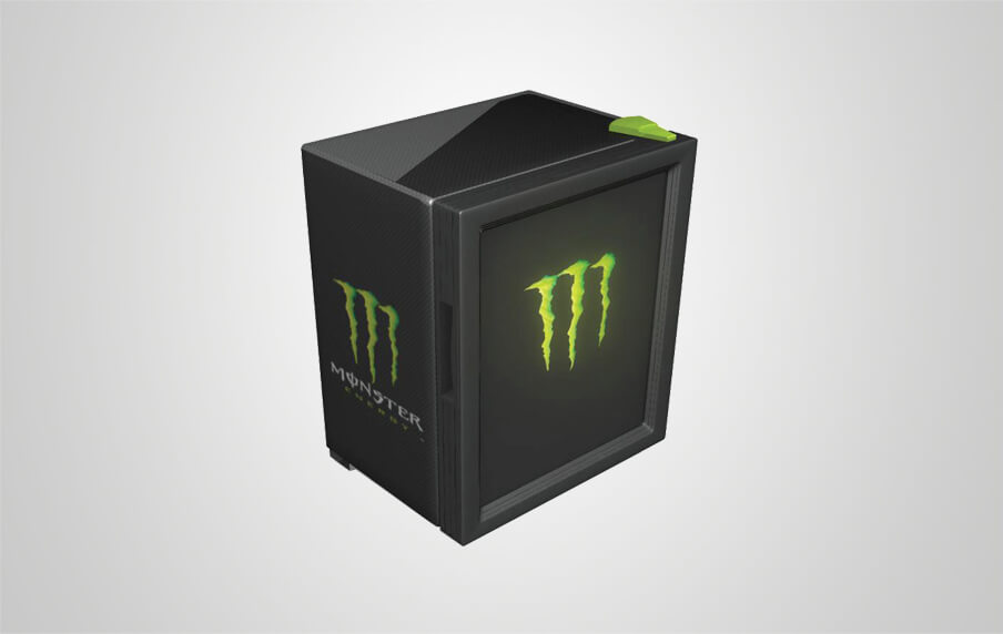 Download Monster Fridge With Illuminated Etched Glass Sign Procool