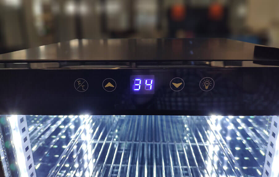UL Refrigerator_ Four Sided Glass Cooler Digital Controller