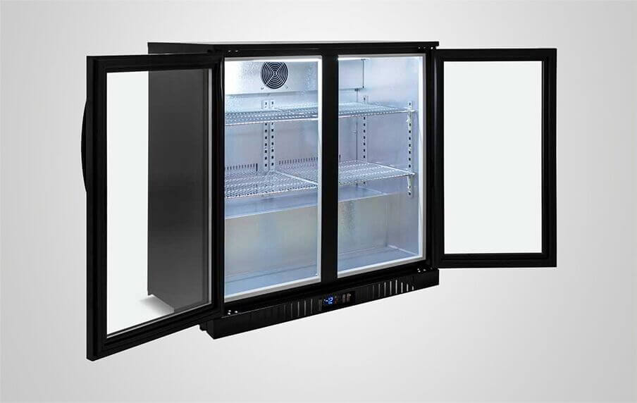 Peak Cold Commercial Bar Glass Froster; Back Bar Freezer or Plate Chiller; 90 Mug Capacity, Black