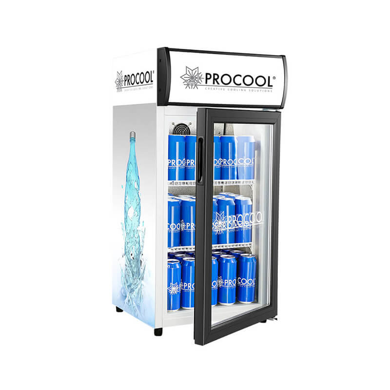 El mejor refrigerador de bebidas con puerta de vidrio con marca personalizada