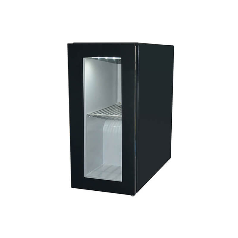 Компактный холодильник для напитков со стеклянной дверью