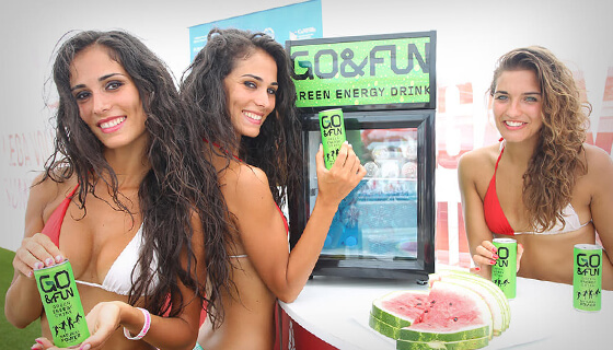Go Fun Counter Top Glastür Getränkekühlschrank auf dem Markt