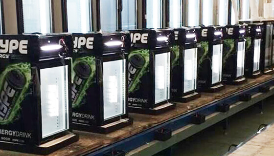 Hype Best Glass Door Beverage Refrigerator On Procool Production Line