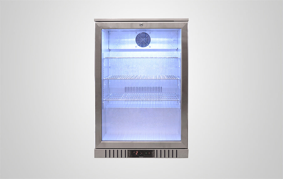 Procool Stainless Steel Glass Door Refrigerator Bs-1 Front
