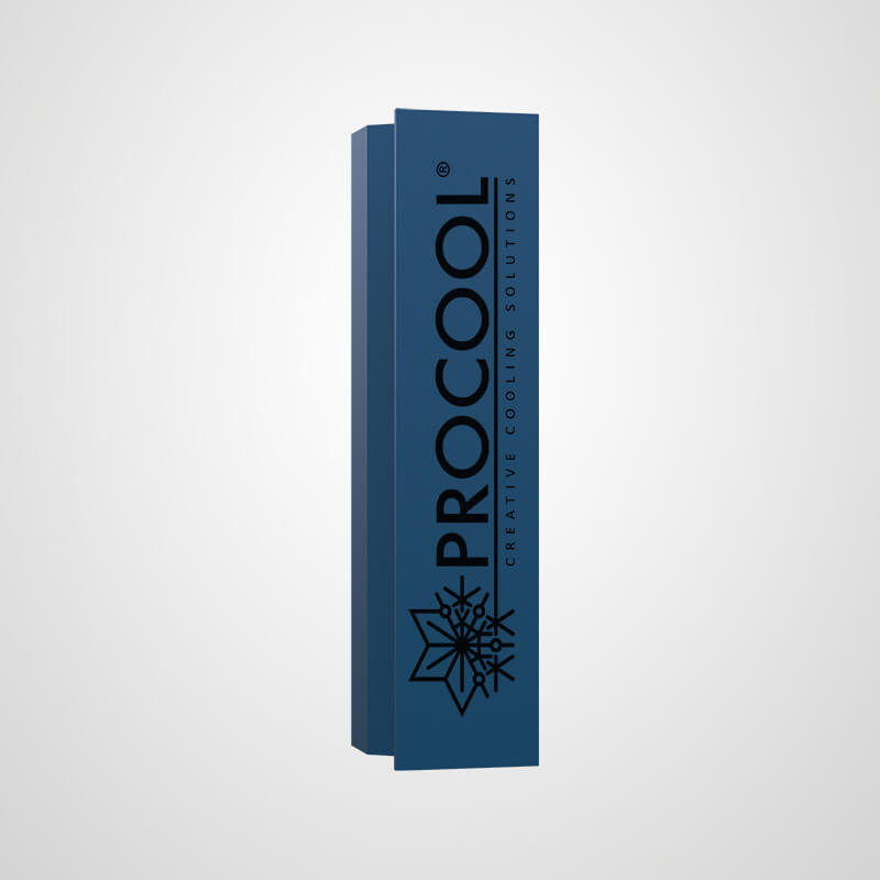 Procool Glastür Kühlschrank Griff_Branding Logo