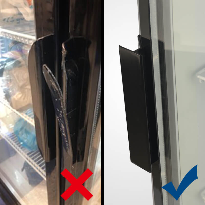Manija de refrigerador con puerta de vidrio Procool_Material metálico