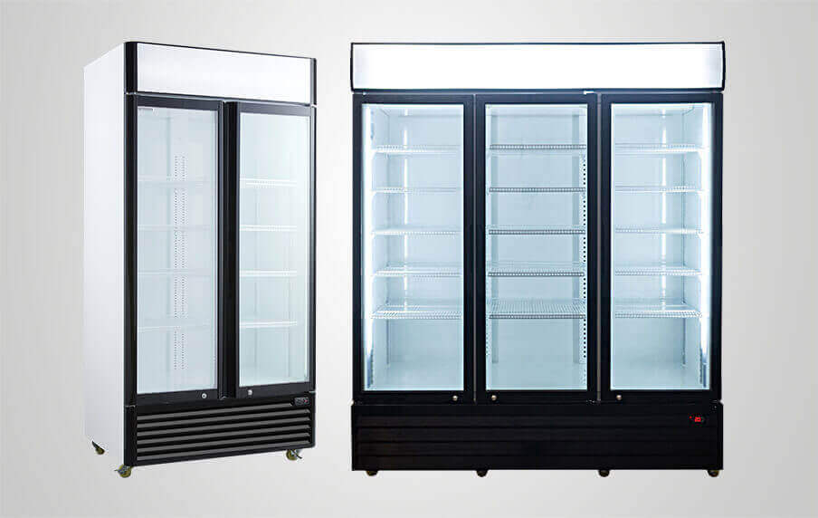 Refrigerador de bebidas de 2 y 3 puertas con cerradura PROCOOL