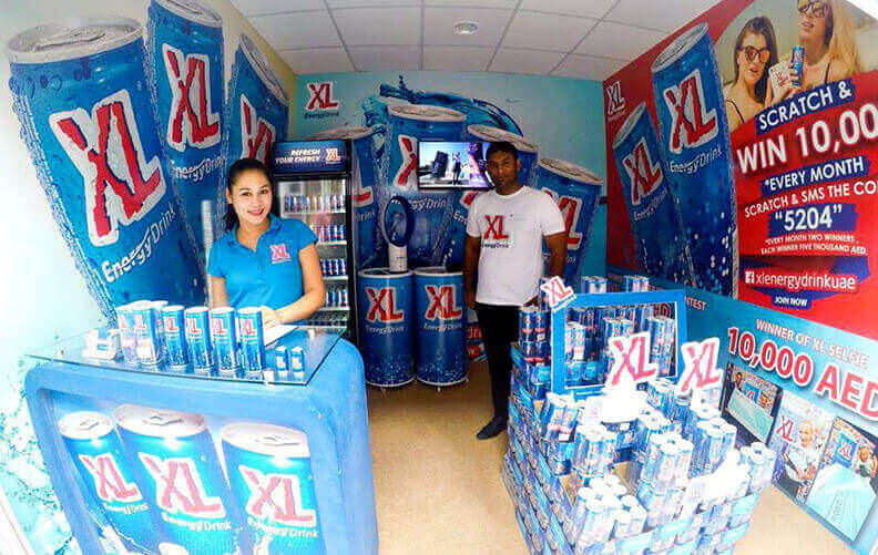 XL Energy Drink Fridge in Beverage Promotion