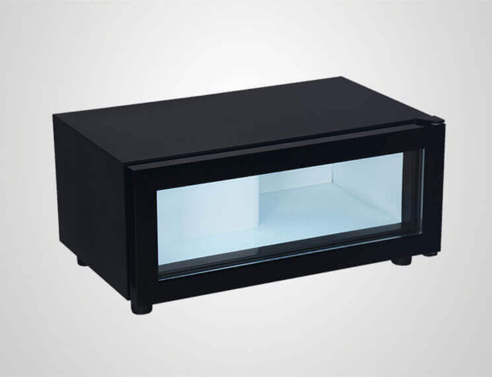 Small Drink Fridge with Glass Door Display Procool