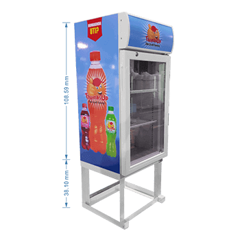 Attractive Branded Mini Fridge with Stand / Display Pedestal