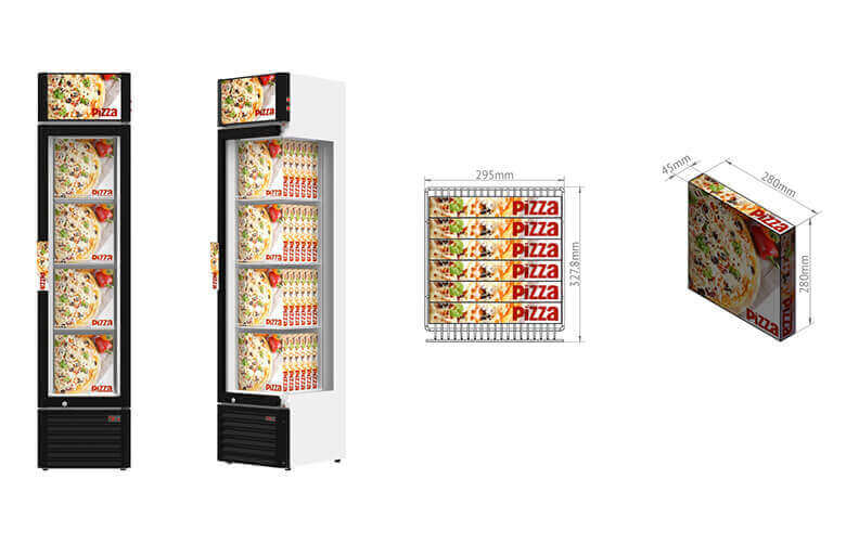 Pack-out Sample_Slim Display Freezer with Pizza