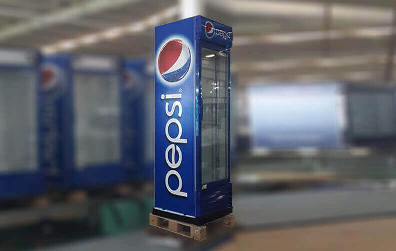 Display Fridge with Pepsi Blue