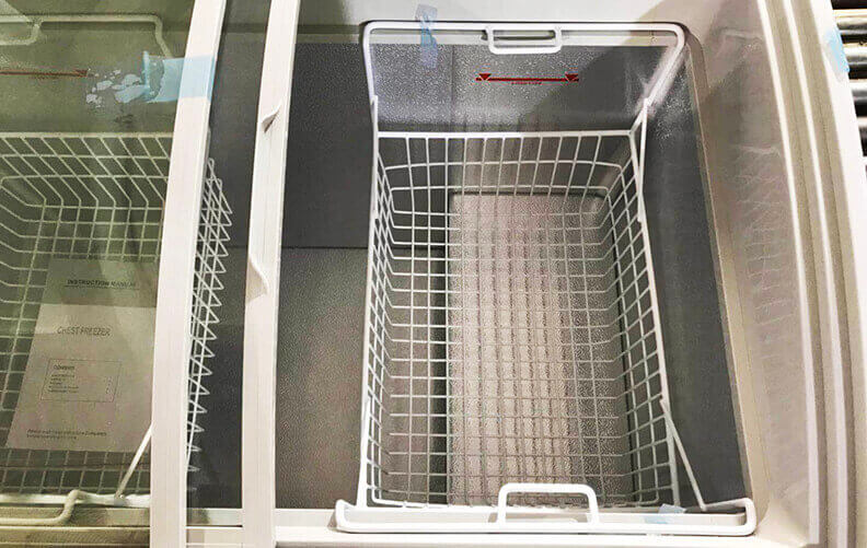 PVC Coated Wire Basket of Chest Freezer