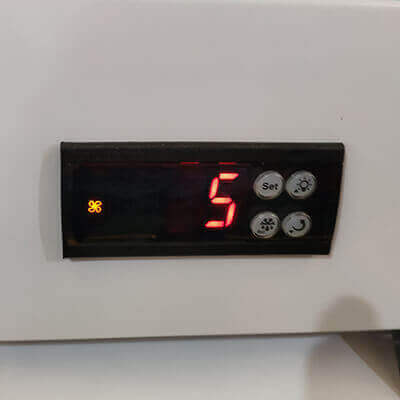 Temperature Display of Fridge Freezer with Health Timer Lock