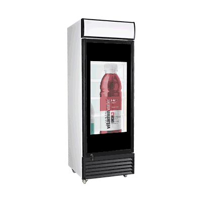 Upright Display Cooler with 42 Inch LCD Screen