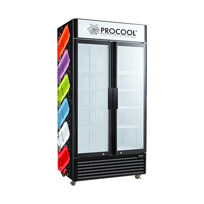 PROCOOL 2 Door Commercial Refrigerator for Drinks