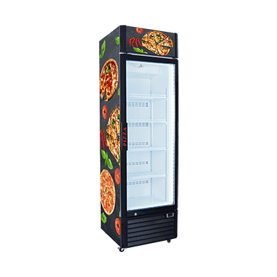 Single Door Upright Pizza Freezer