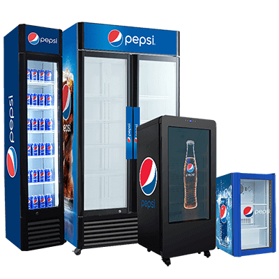Pepsi Commercial Refrigerators with Custom Branding