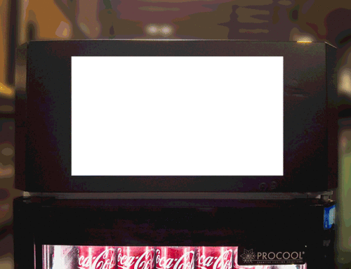 Display Fridge with LCD Advertising Head