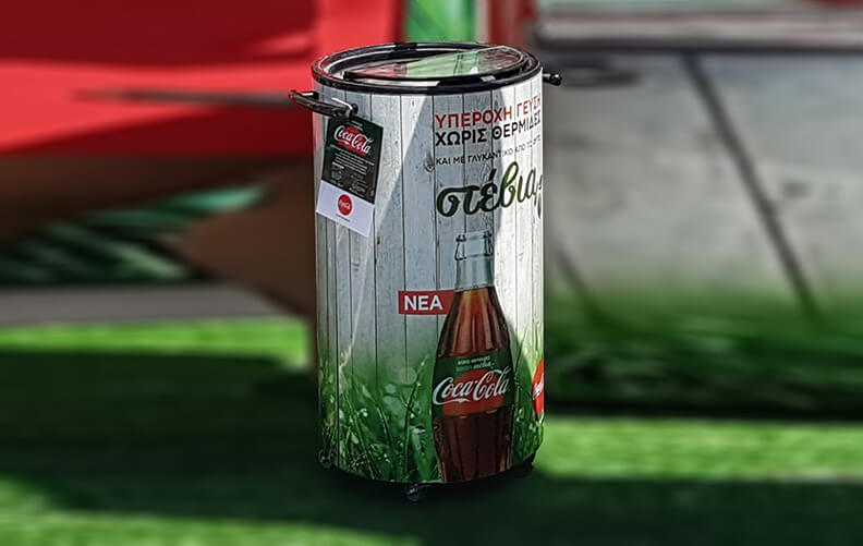 Ice Barrel Cooler for Beverage Outdoor Promotion