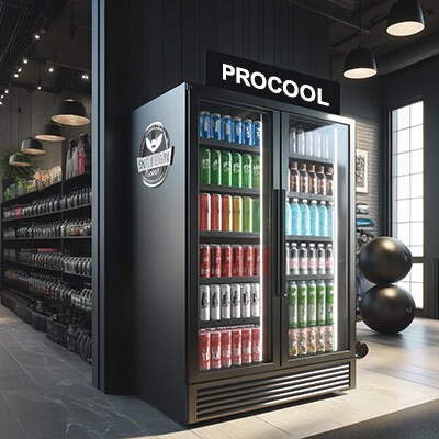 Refrigerated Merchandising Solution for Gyms and Fitness Centers