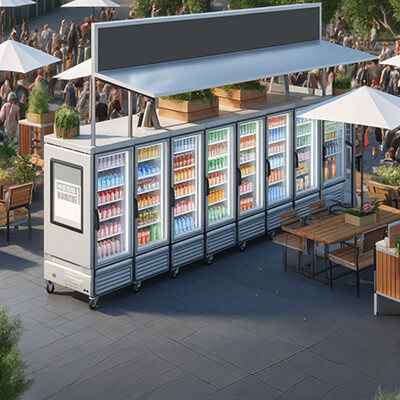 Refrigerated Merchandising Solution for Seasonal Outdoor Venues