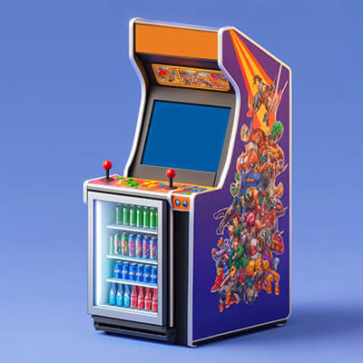 Retro Arcade Mini-Fridge