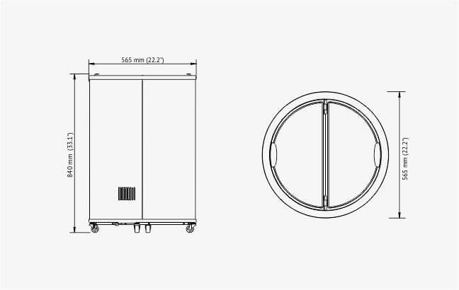 TEQ-77 Barrel Impulse Cooler 3D View