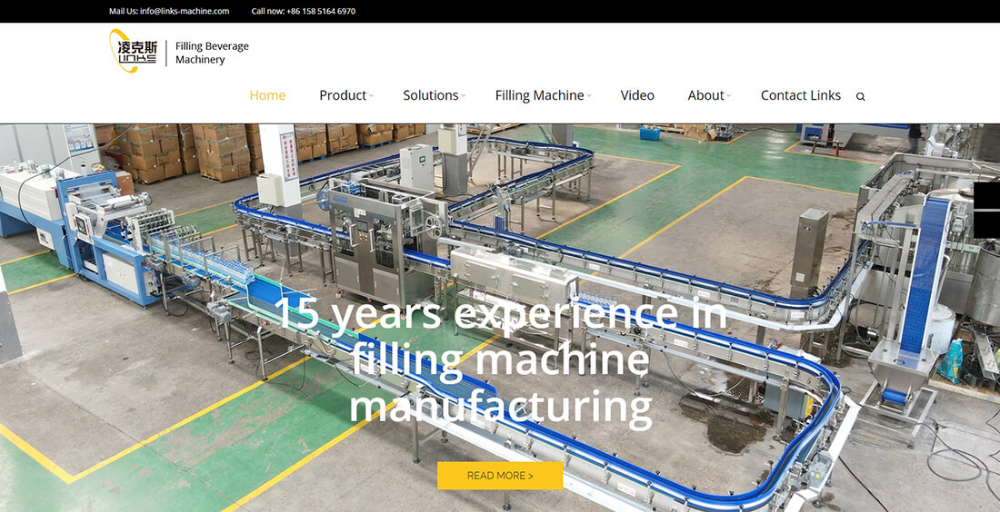 Top 45 Beverage Machinery Suppliers in China_Links Machinery Co., Ltd