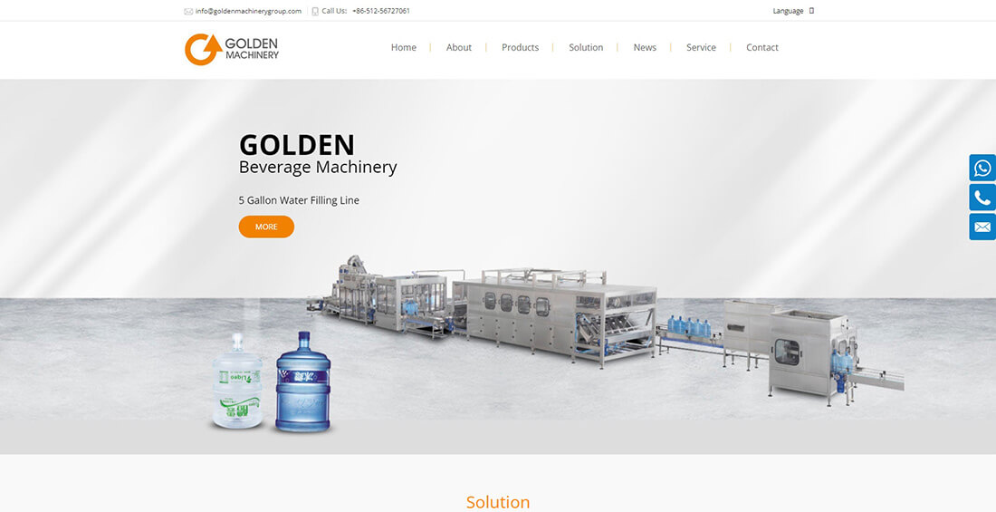 Top 45 Beverage Machinery Suppliers in China_Golden Machinery Group Co., Ltd