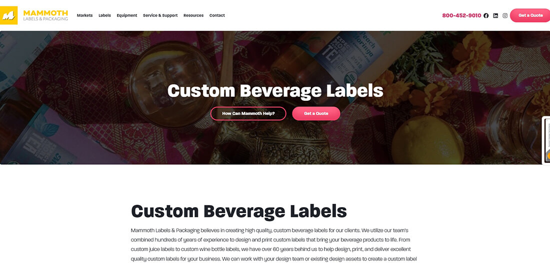 Top Beverage Label Design Companies_Mammoth Packaging Top Beverage Label Design Companies_Mammoth Packaging