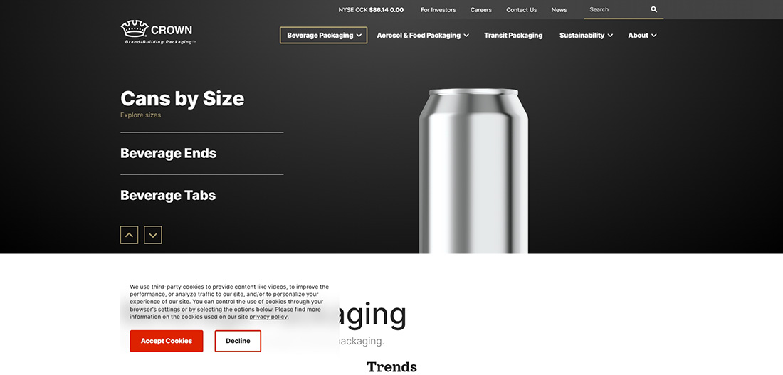 Top Beverage Packaging Companies_Crown Holdings, Inc.
