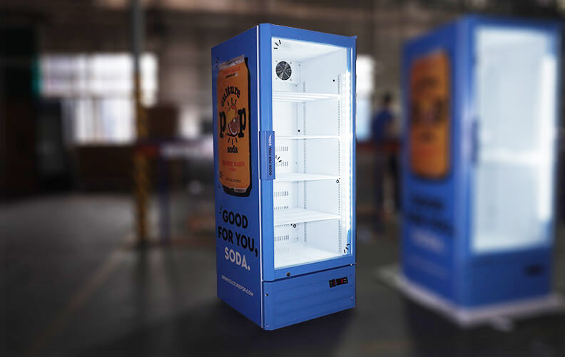 Single Door Upright Fridge for Soda