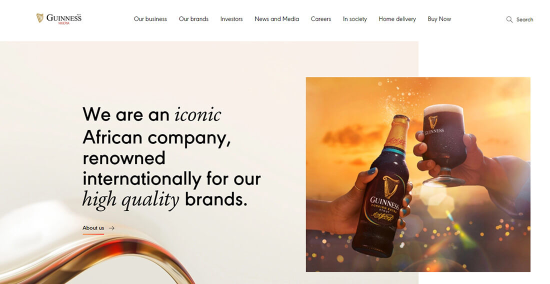 Top Beverage Companies in Nigeria_Guinness Nigeria Plc