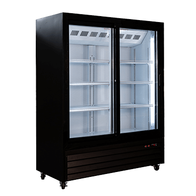 Low Height Sliding Glass Door Refrigerated Merchandiser