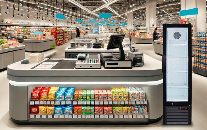 Supermarket Checkout Counter Slim Cooler CSL-120B