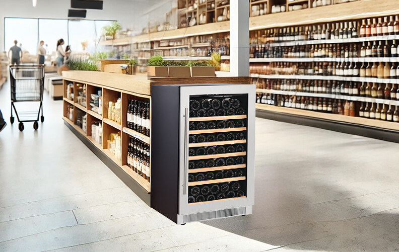 Supermarket Checkout Counter Small Wine Fridge W-150