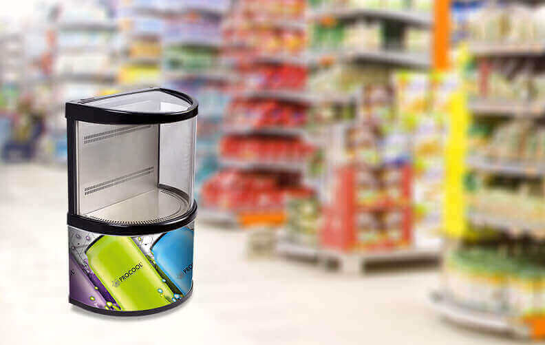 Supermarket Semi-circular Impulse Cooler OT-90