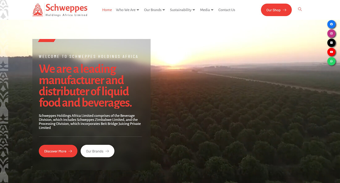 Top Beverage Companies in Zimbabwe_Schweppes Zimbabwe Limited