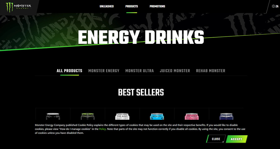 Top Beverage Manufacturing Companies in South Africa_Monster Energy South Africa