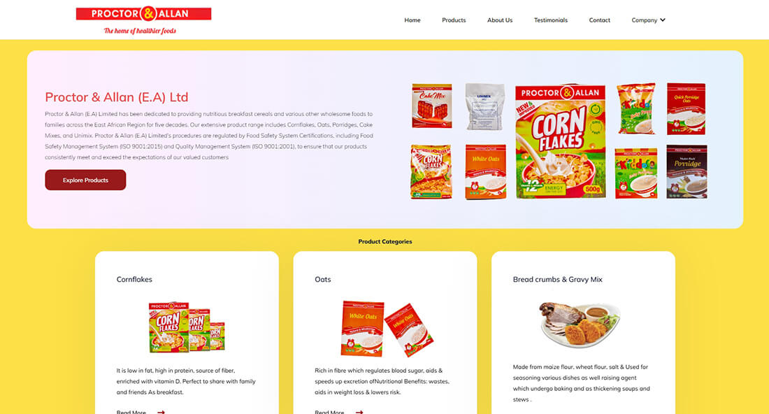 Top Food and Beverage Manufacturing Companies in Kenya_Proctor & Allan (E.A.) Ltd Top Food and Beverage Manufacturing Companies in Kenya_Proctor & Allan (E.A.) Ltd