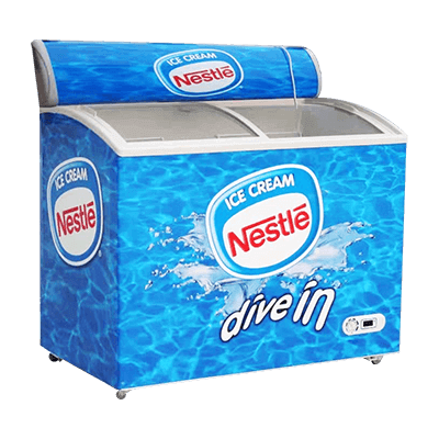 Novelty Branded Chest Freezer for Ice Cream & Frozen Food