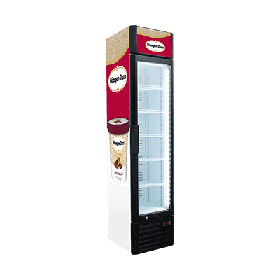 Novelty Branded Slim Freezer for Ice Cream & Frozen Food