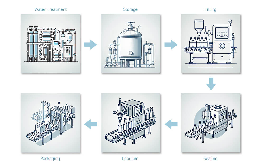 Production Process of Water Drinks